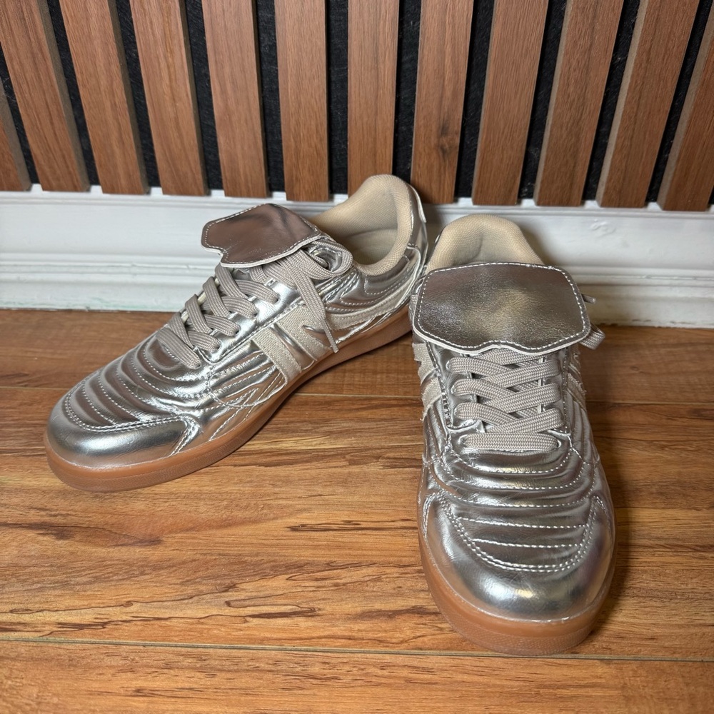 Steve Madden Silver Sneakers